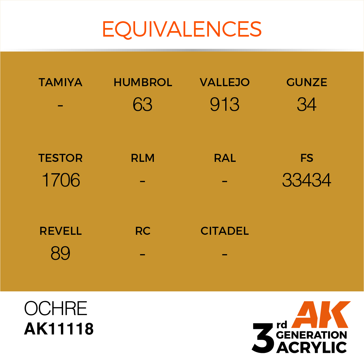 AK 3GEN Standard - Ochre - AK11118