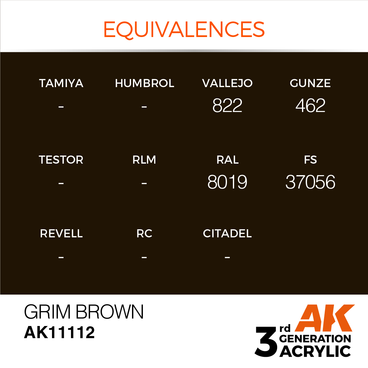 AK 3GEN Standard - Grim Brown - AK11112