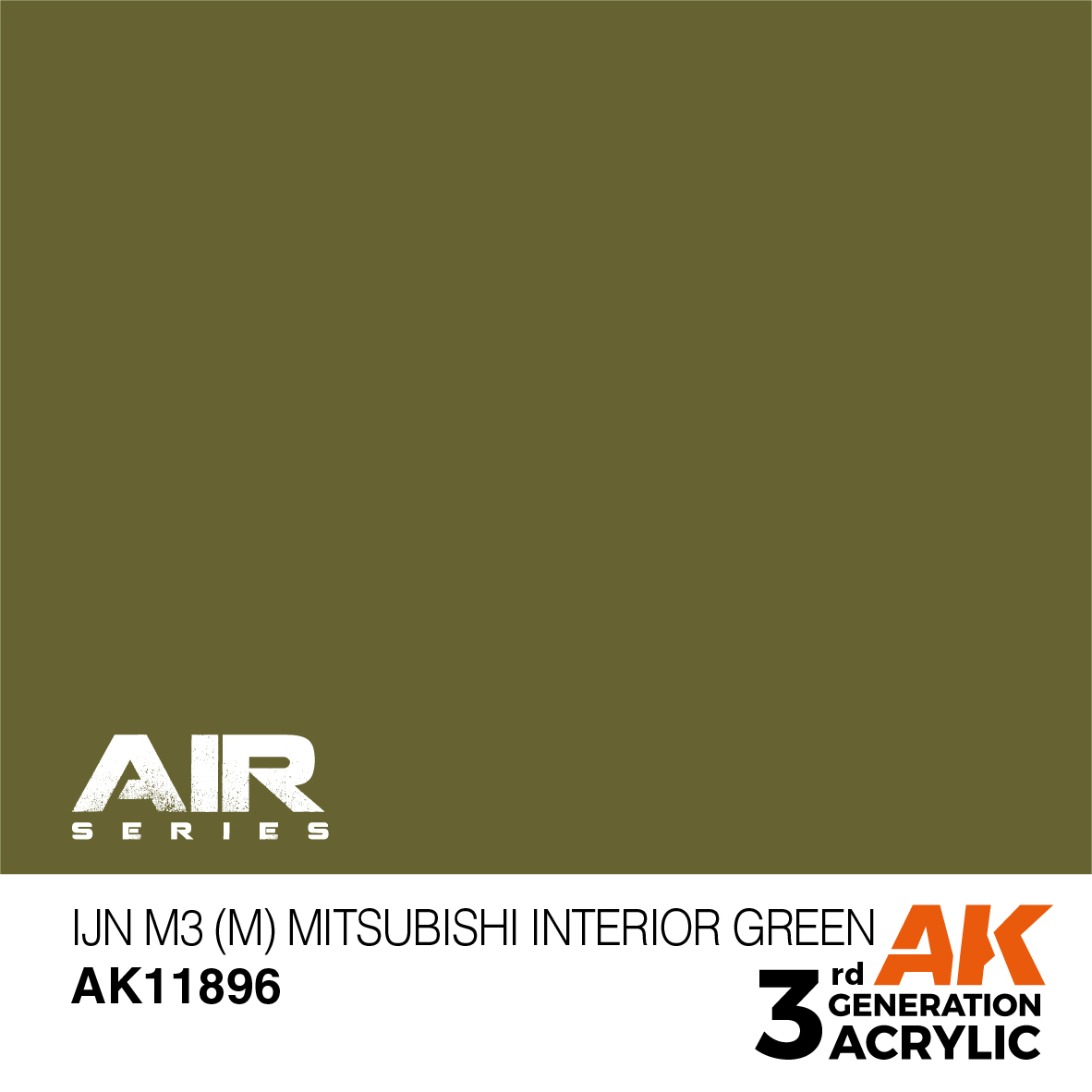 AK 3GEN Air - IJN M3 (M) Mitsubishi Interior Green - AK11896