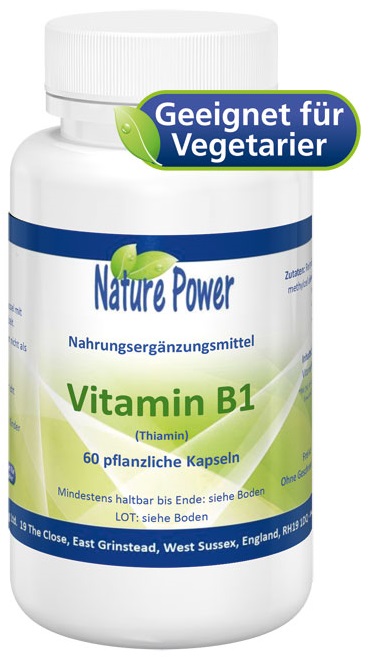Vitamin B1 60 pflanzliche Kapseln
