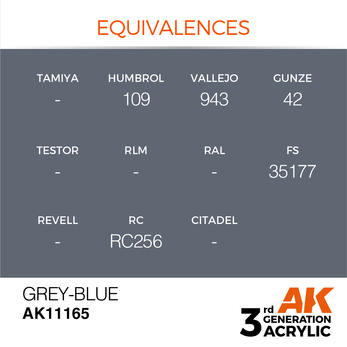 AK 3GEN Standard - Grey-Blue - AK11165