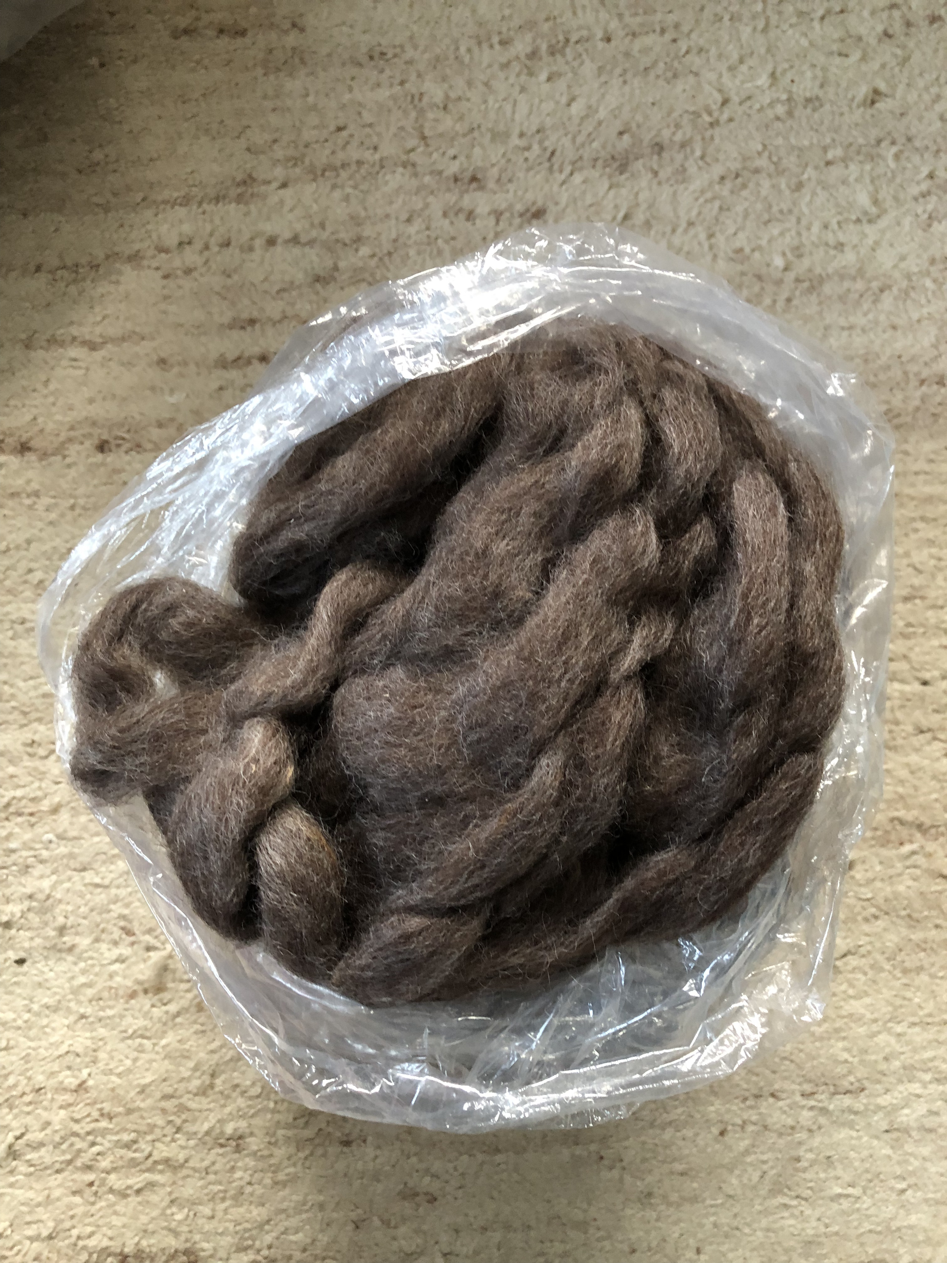 carded English Leicester wool