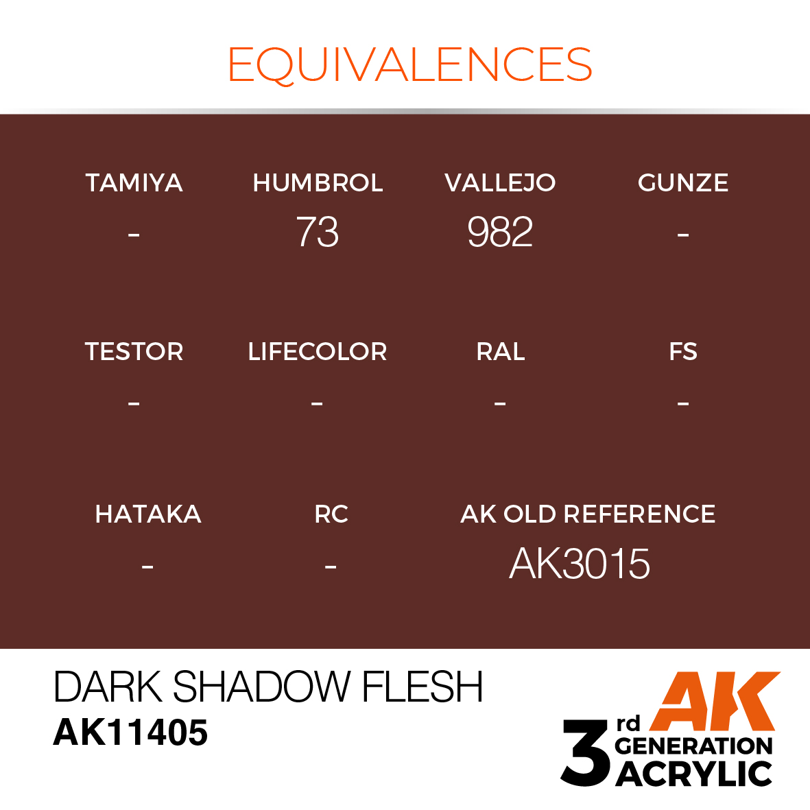 AK 3GEN Figures - Dark Shadow Flesh - AK11405