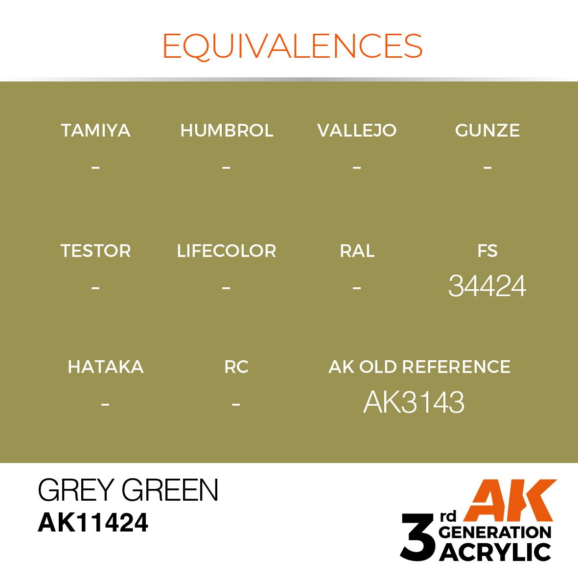 AK 3GEN Figures - Grey Green - AK11424