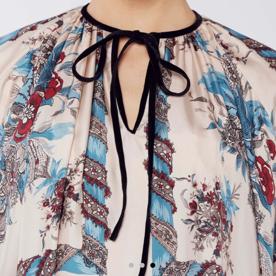 Antonio Marras - Dress long twill silk pannelprint