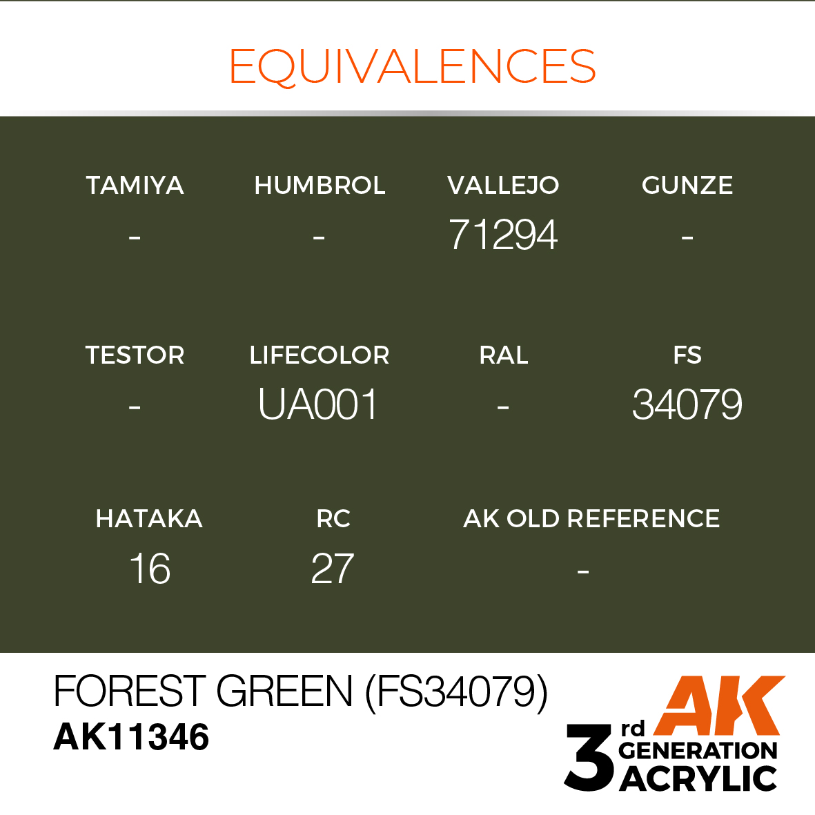 AK 3GEN AFV - Forest Green (FS34079) - AK11346