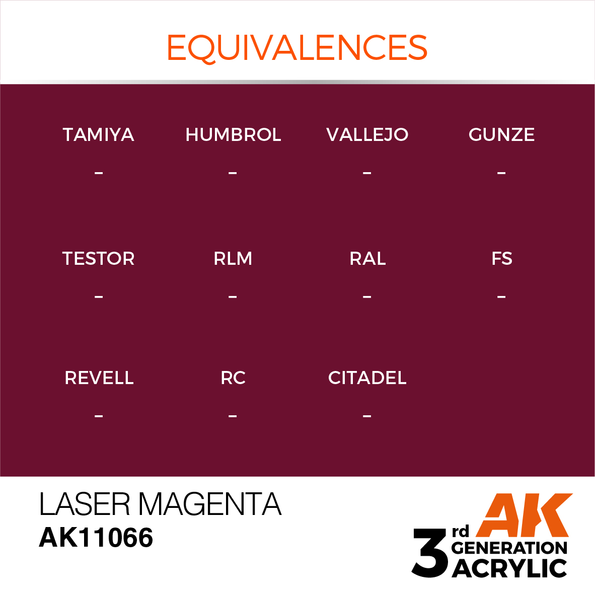 AK 3GEN Standard - Laser Magenta - AK11066