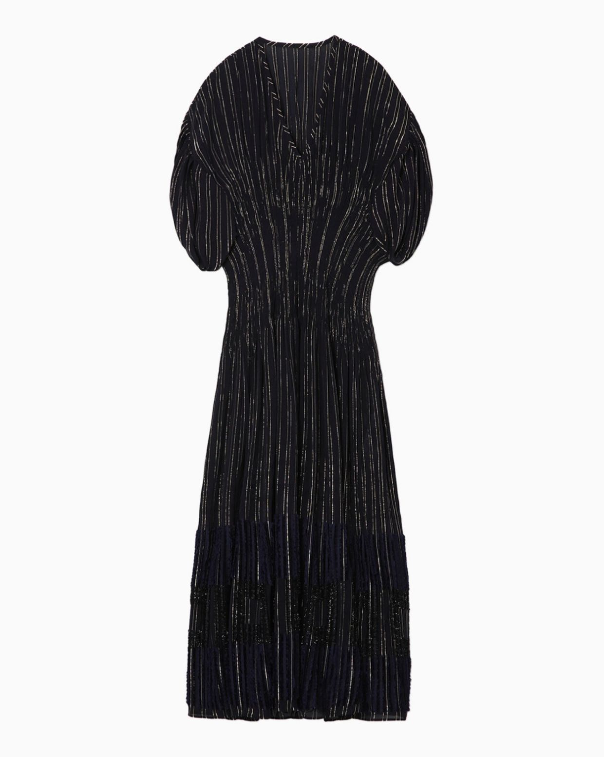 DONNA Les Boutiques - Dress shirring black/blue