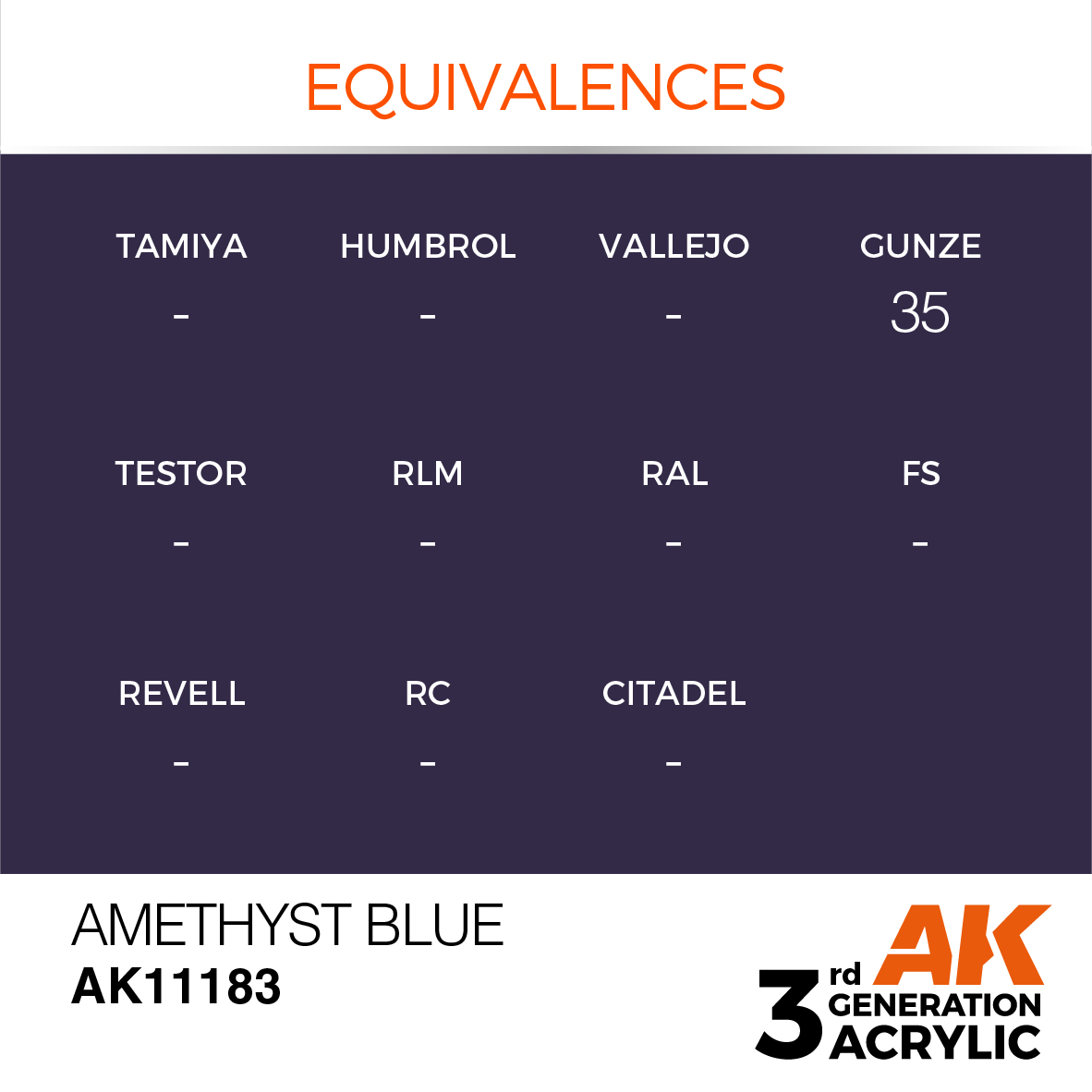 AK 3GEN Standard - Amethyst Blue - AK11183