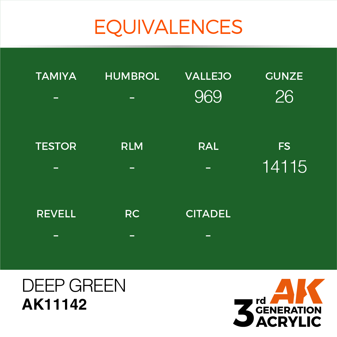 AK 3GEN Intense - Deep Green - AK11142