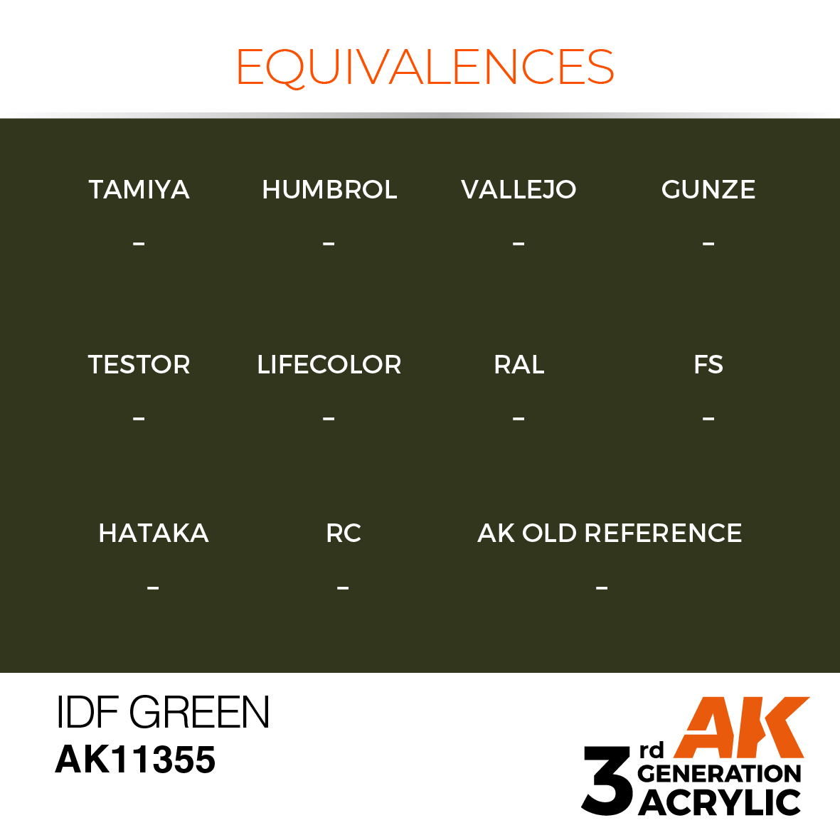 AK 3GEN AFV - IDF Green - AK11355