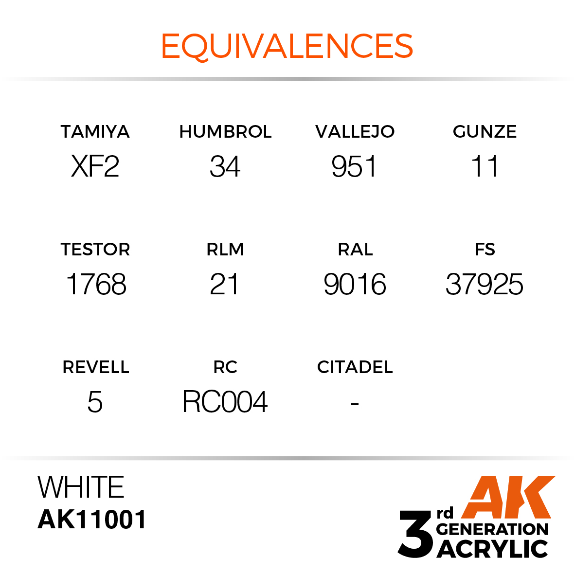 AK 3GEN Intense - White - AK11001