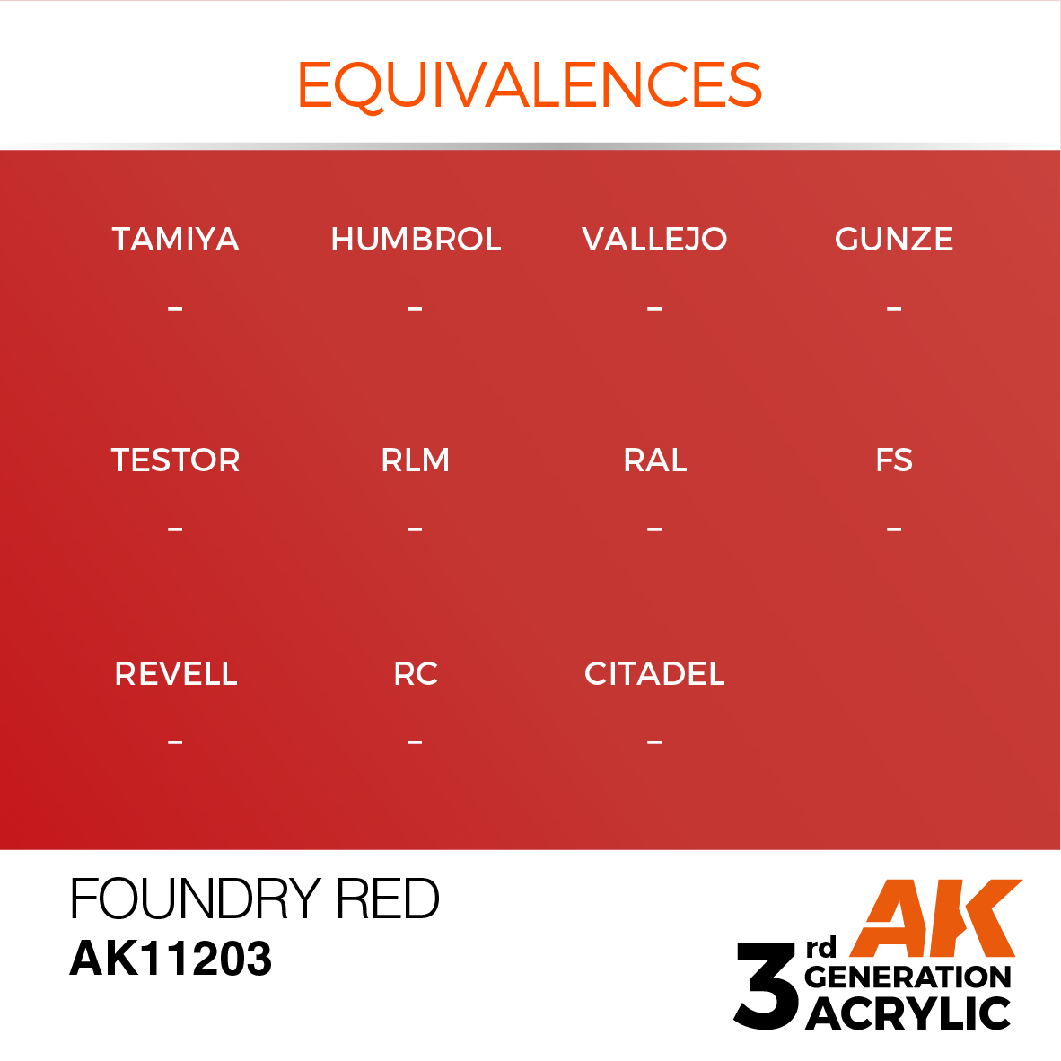 AK 3GEN Metallic - Foundry Red - AK11203