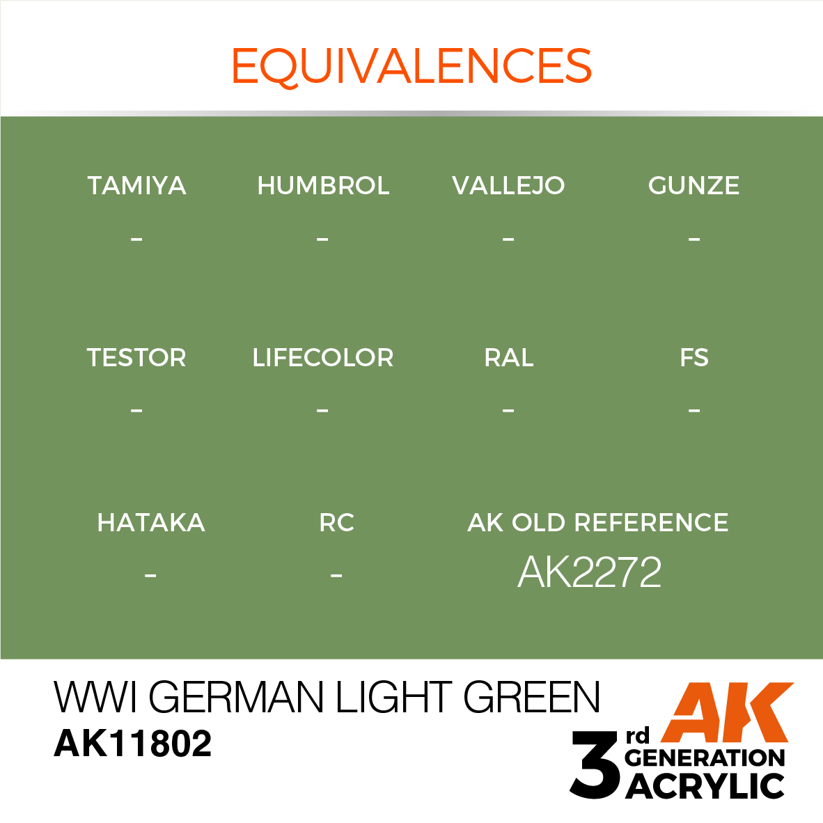 AK 3GEN Air - WWI German Light Green - AK11802