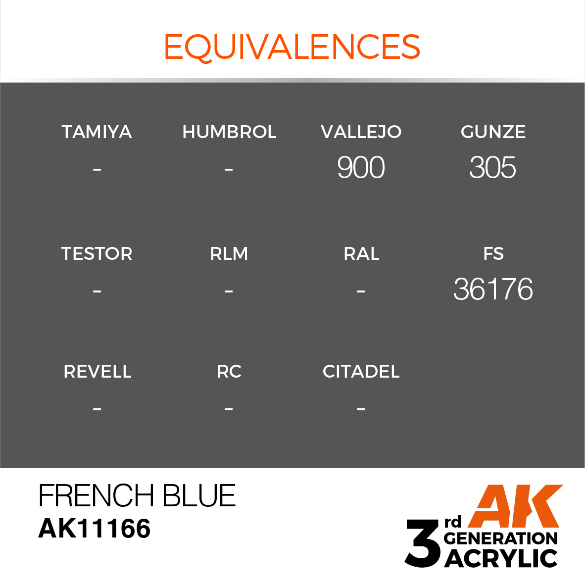 AK 3GEN Standard - French Blue - AK11166