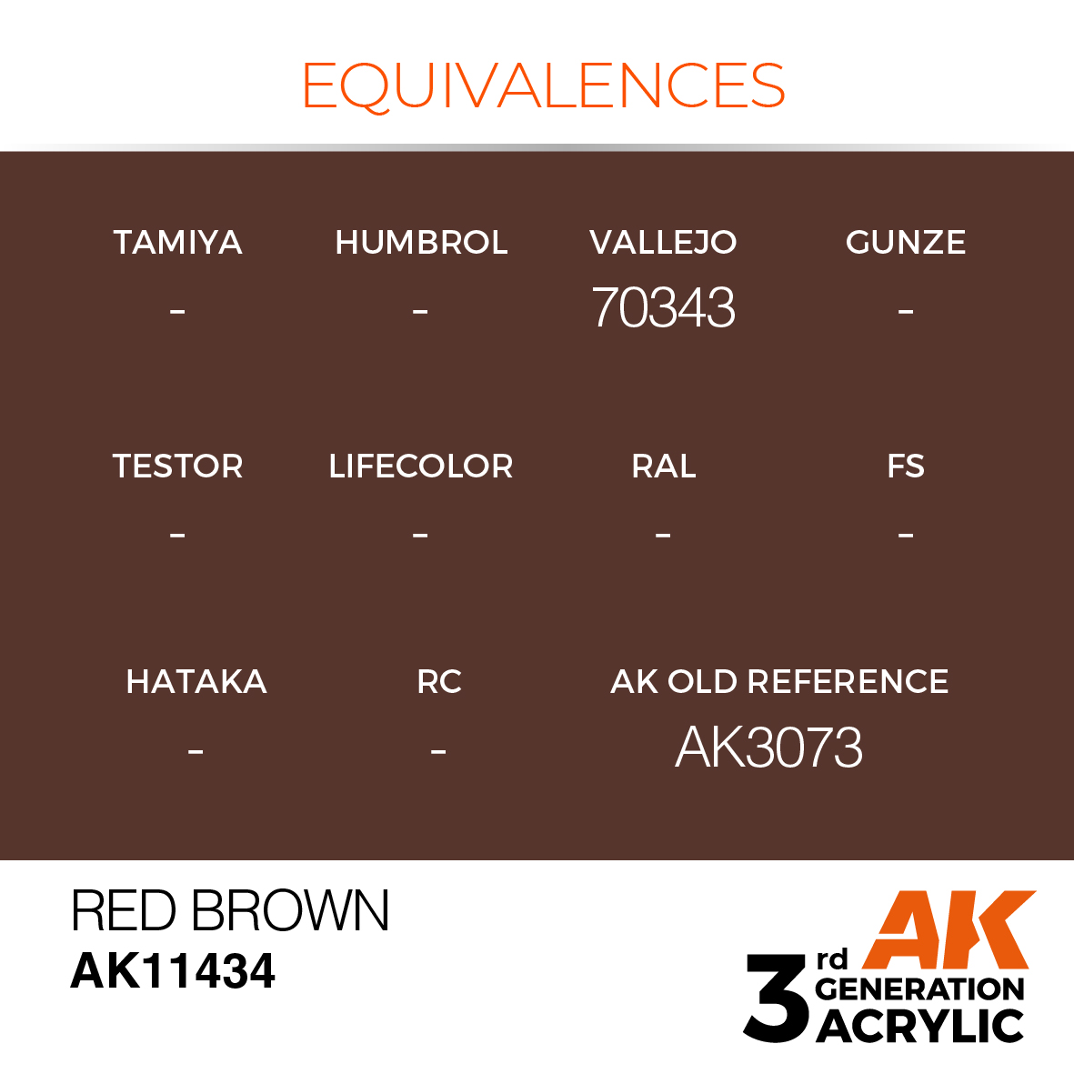 AK 3GEN Figures - Red Brown - AK11434