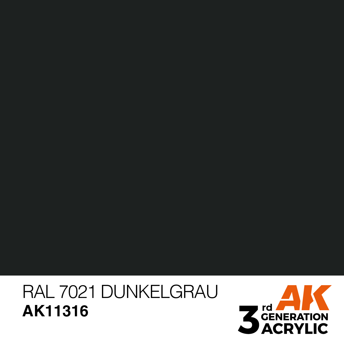 AK 3GEN AFV - RAL 7021 Dunkelgrau - AK11316