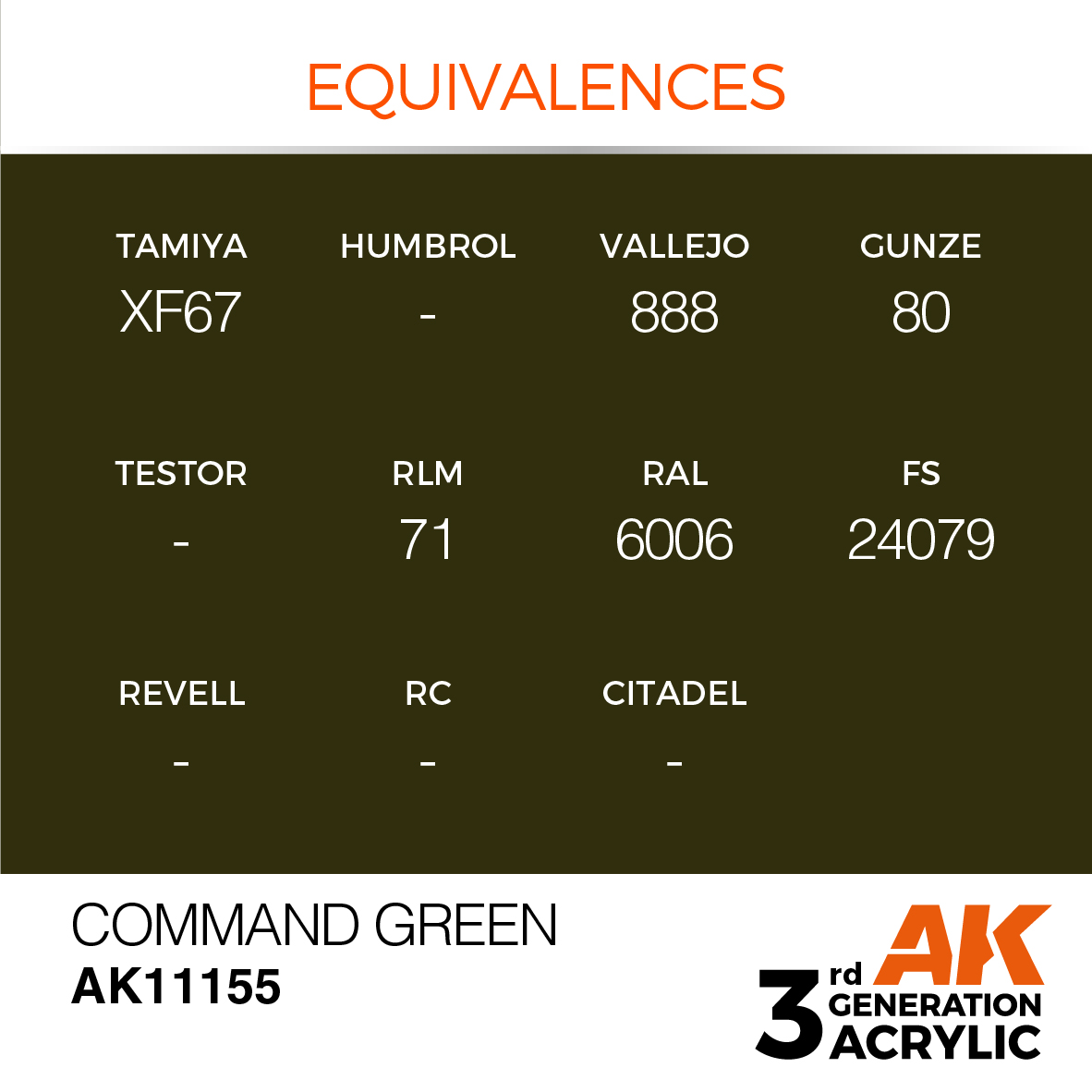 AK 3GEN Standard - Command Green - AK11155