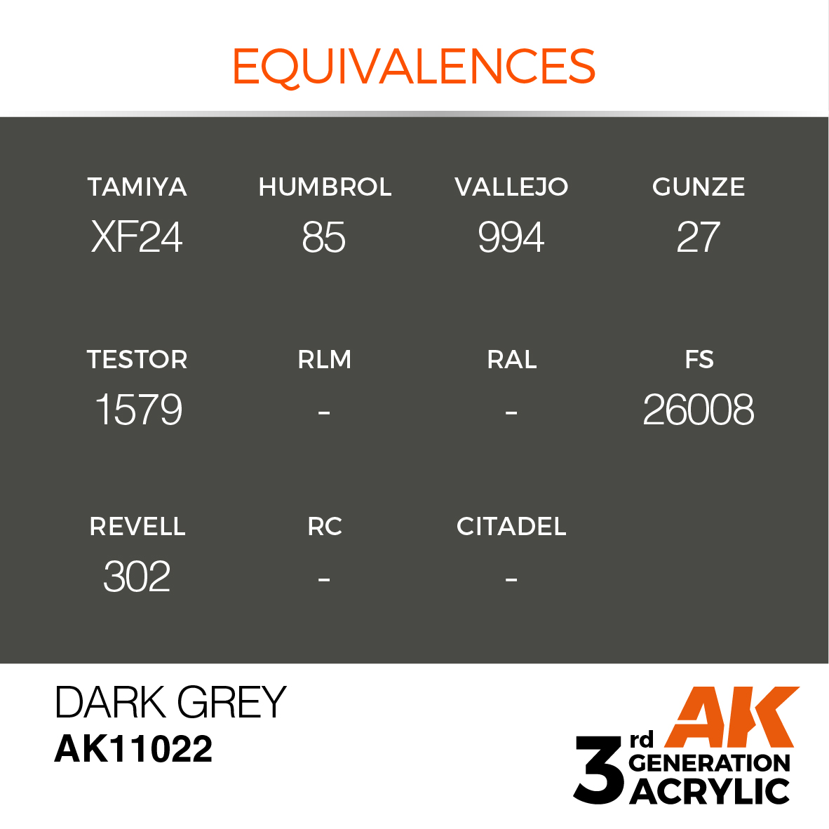 AK 3GEN Standard - Dark Grey - AK11022