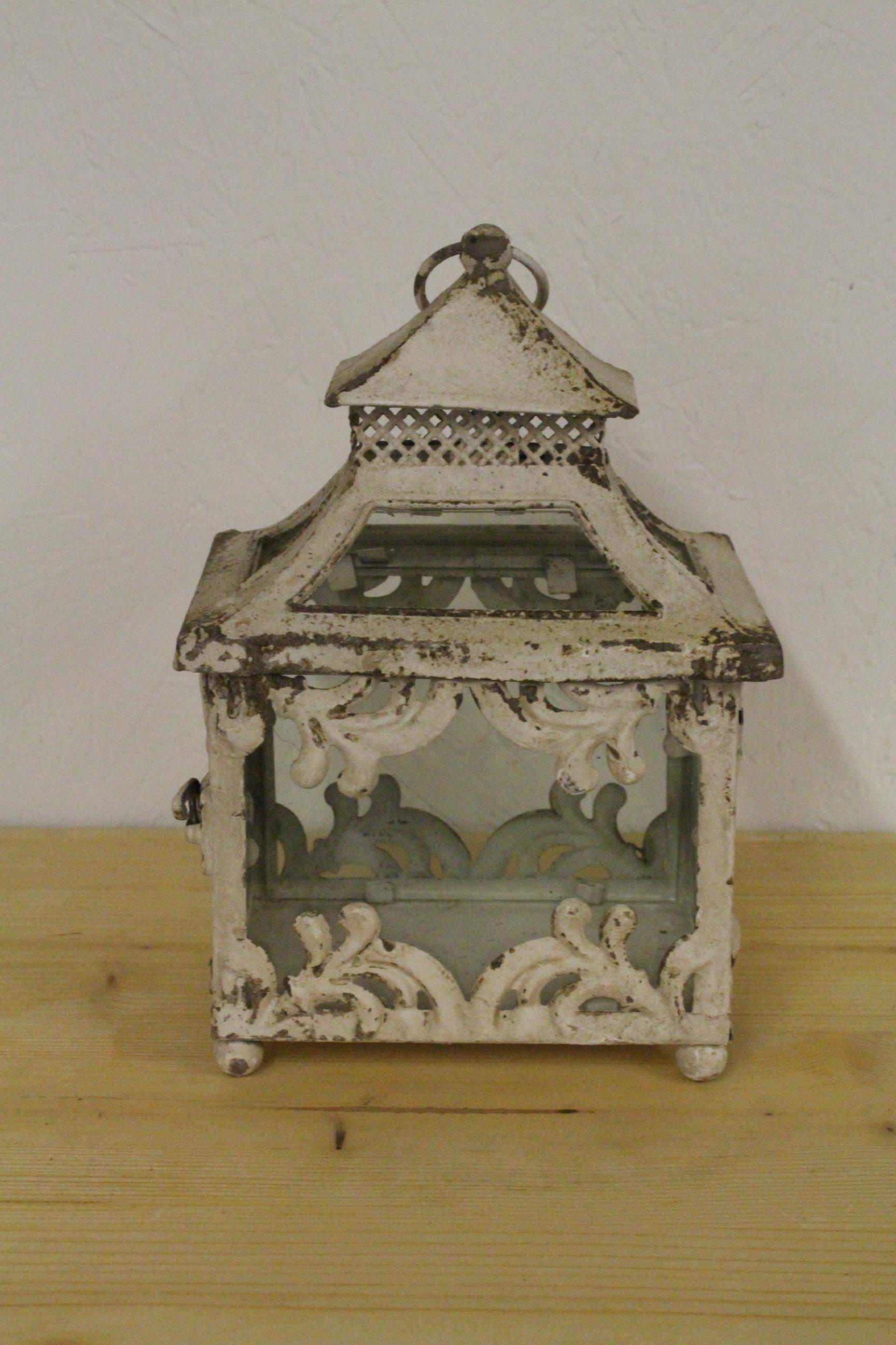 Laterne "shabby chic"