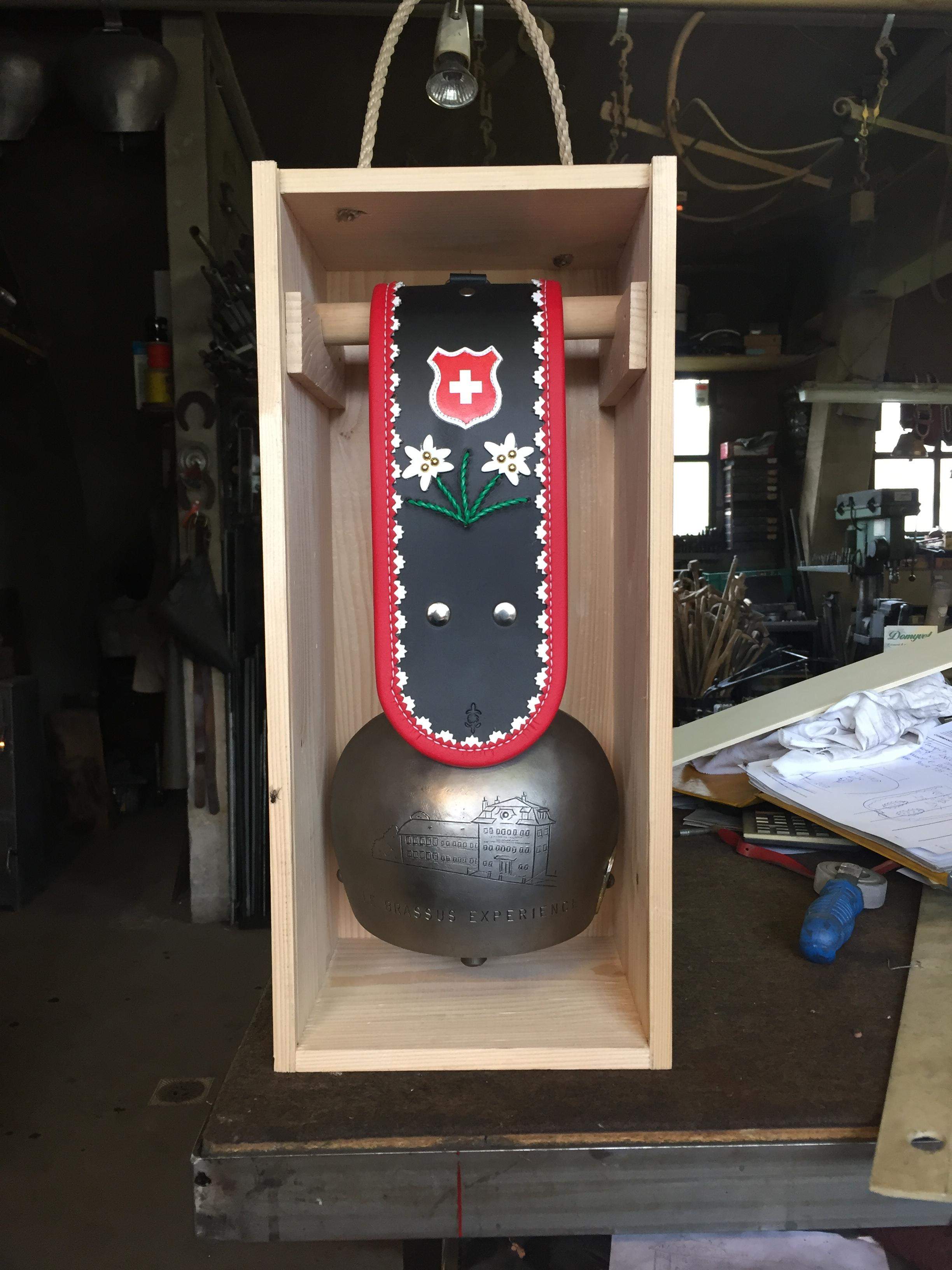 Give the gift of a bell in a custom-made wooden box