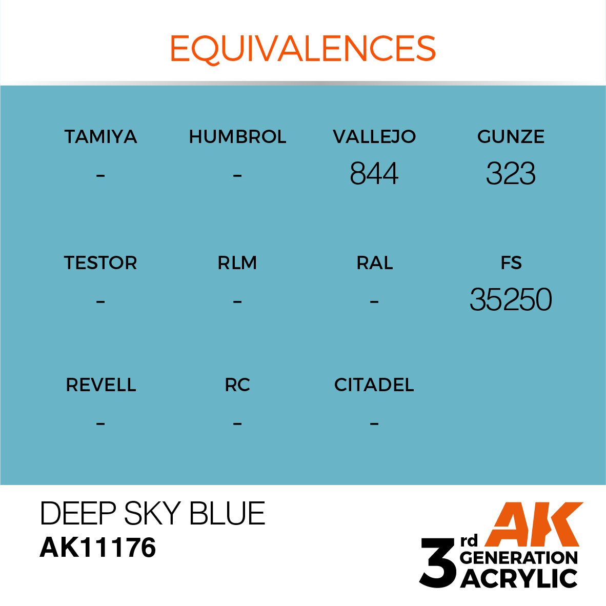 AK 3GEN Standard - Deep Sky Blue - AK11176