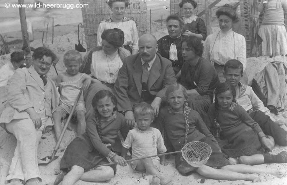 Heinrich Wild mit Familie in Jena - 1913